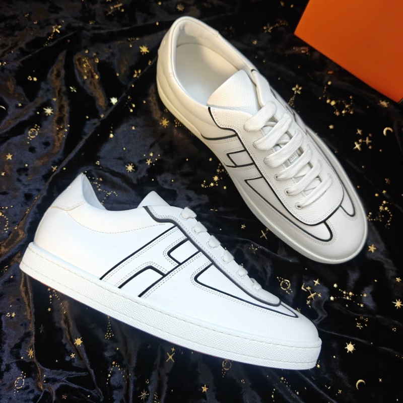 Hermes休閒鞋愛馬仕Boomerang白色H標板鞋 42碼-0