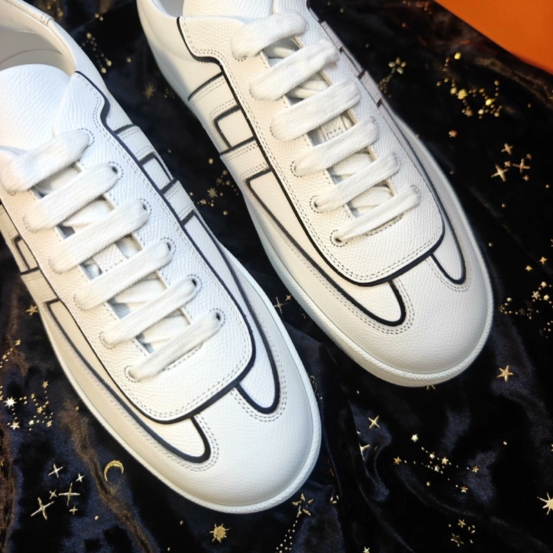 Hermes休閒鞋愛馬仕Boomerang白色H標板鞋 42碼-1