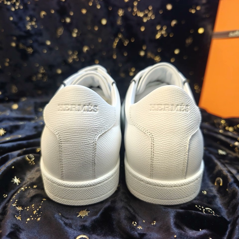 Hermes休閒鞋愛馬仕Boomerang白色H標板鞋 42碼-3