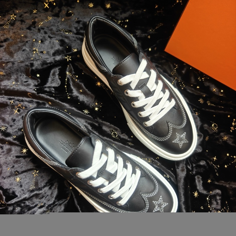 Hermes女鞋愛馬仕黑色Deep星芒刺繡板鞋 37 碼-1