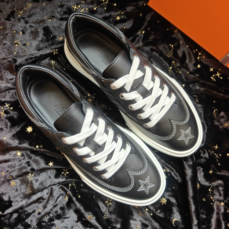 Hermes女鞋愛馬仕黑色Deep星芒刺繡板鞋 37 碼-3