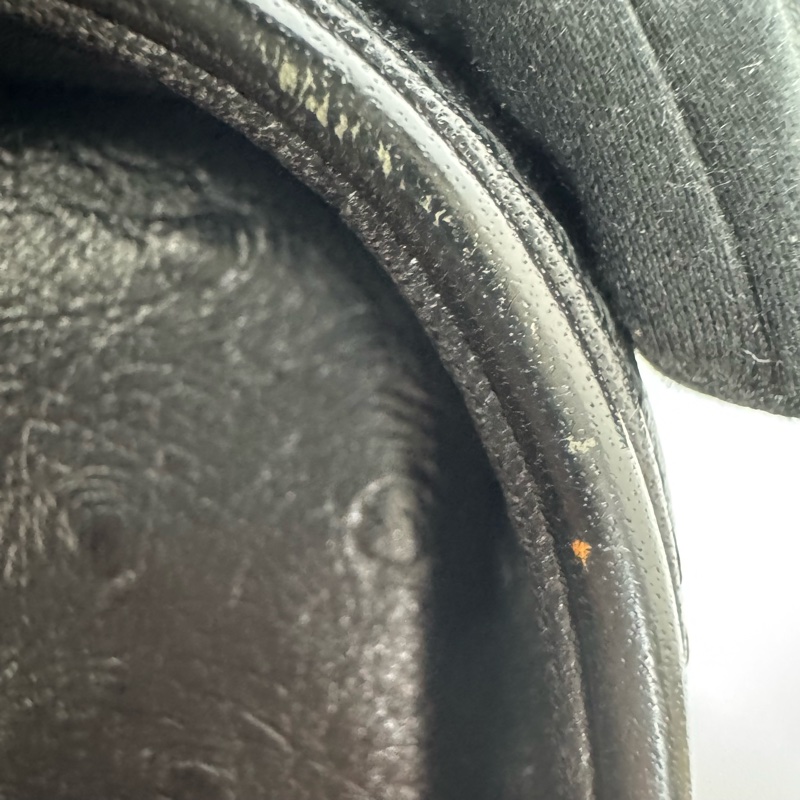 Versace 中古黑金鴕鳥紋手提包​​ 便當包 特殊款-22