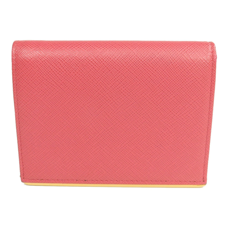 PRADA Saffianop皮革Wallet金扣錢包-1