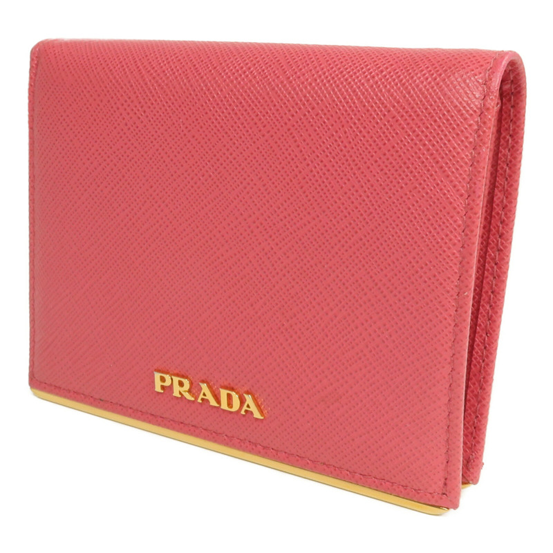 PRADA Saffianop皮革Wallet金扣錢包-2