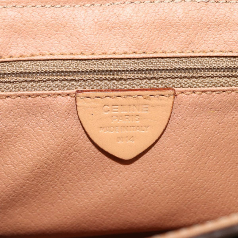 【日本直送】CELINE Macadam帆布肩背包 PVC皮革 棕色 金色 正品 am10946V-11