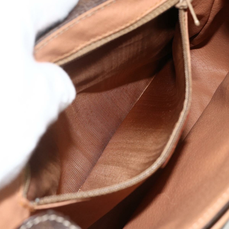 【日本直送】CELINE Macadam帆布肩背包 PVC皮革 棕色 金色 正品 am10946V-20