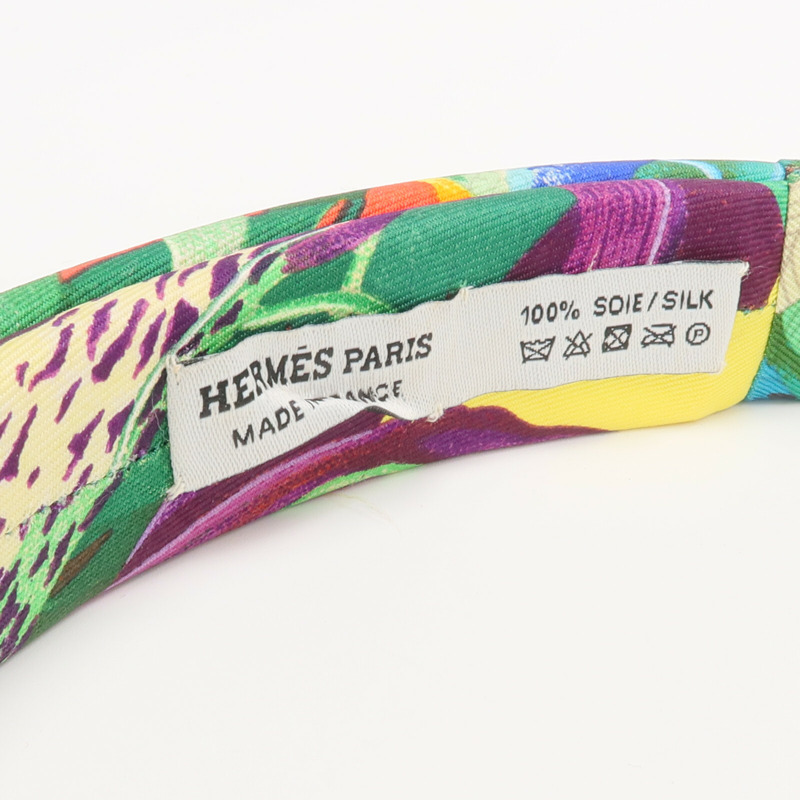 HERMES 絲質Hair Band髮帶-4