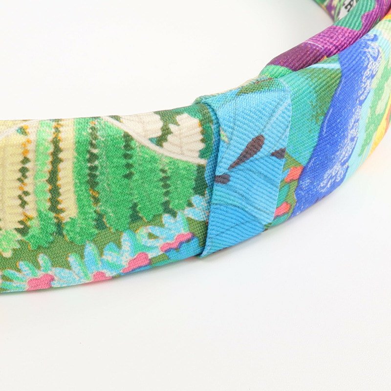 HERMES 絲質Hair Band髮帶-5