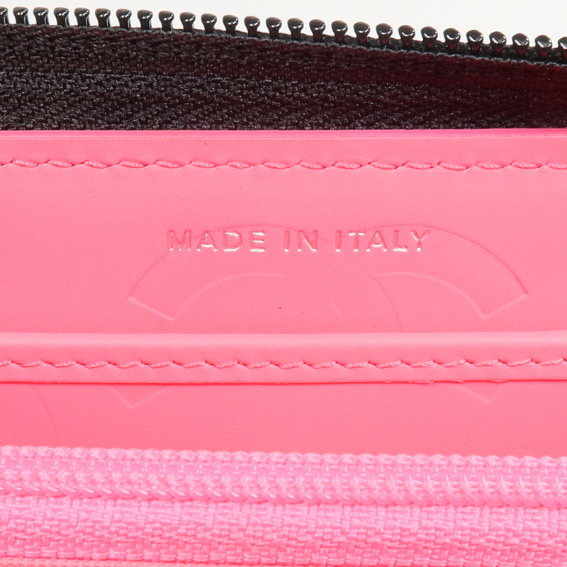 CHANEL 牛皮皮革Cambon Wallet銀扣拉鏈長錢包-13