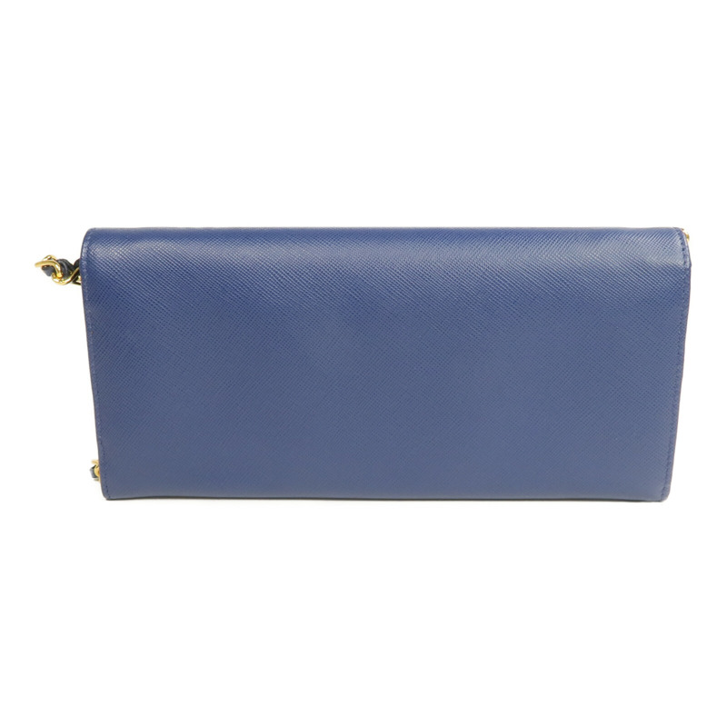 PRADA Saffiano皮革Wallet On Chain金扣鏈帶肩背袋-1