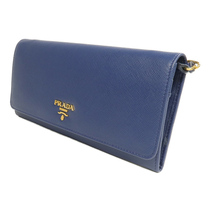 PRADA Saffiano皮革Wallet On Chain金扣鏈帶肩背袋-2