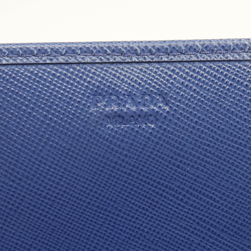 PRADA Saffiano皮革Wallet On Chain金扣鏈帶肩背袋-11