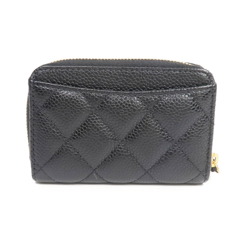 CHANEL 牛皮皮革Card Case/Coin Case金扣拉鏈卡片套/零錢包-1