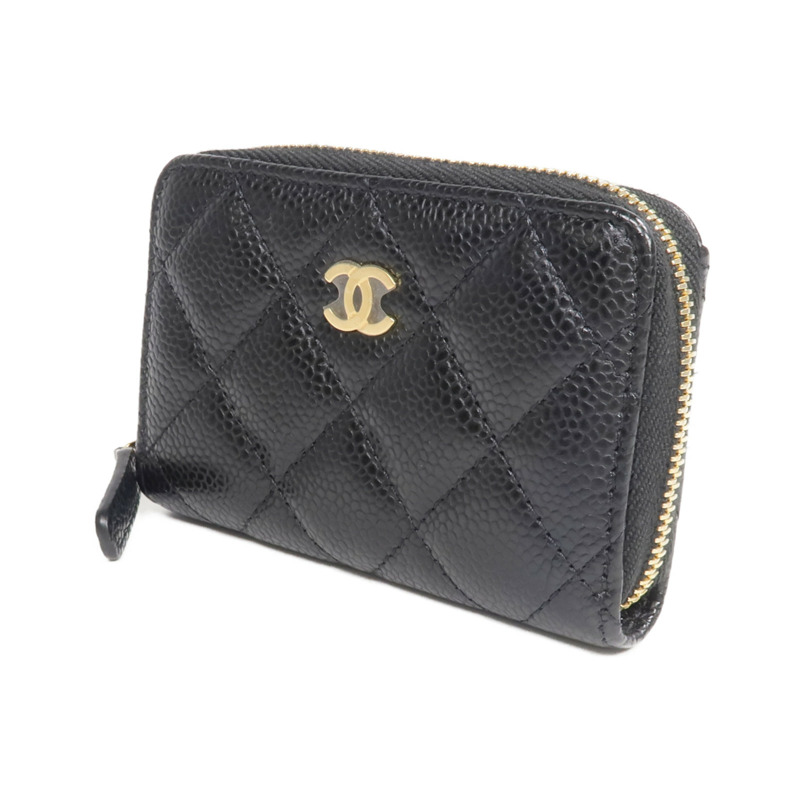 CHANEL 牛皮皮革Card Case/Coin Case金扣拉鏈卡片套/零錢包-2