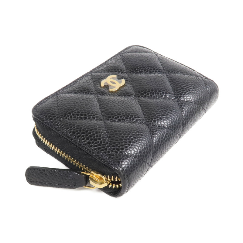 CHANEL 牛皮皮革Card Case/Coin Case金扣拉鏈卡片套/零錢包-3