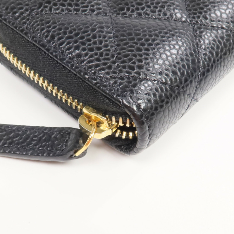 CHANEL 牛皮皮革Card Case/Coin Case金扣拉鏈卡片套/零錢包-7