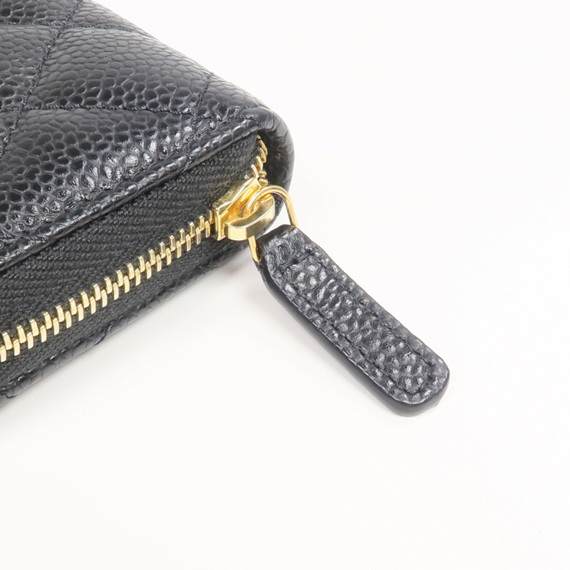 CHANEL 牛皮皮革Card Case/Coin Case金扣拉鏈卡片套/零錢包-10