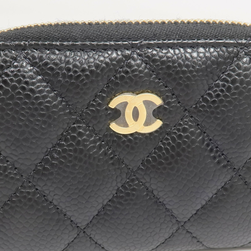 CHANEL 牛皮皮革Card Case/Coin Case金扣拉鏈卡片套/零錢包-11