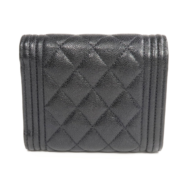 CHANEL 牛皮皮革Wallet金扣錢包-1