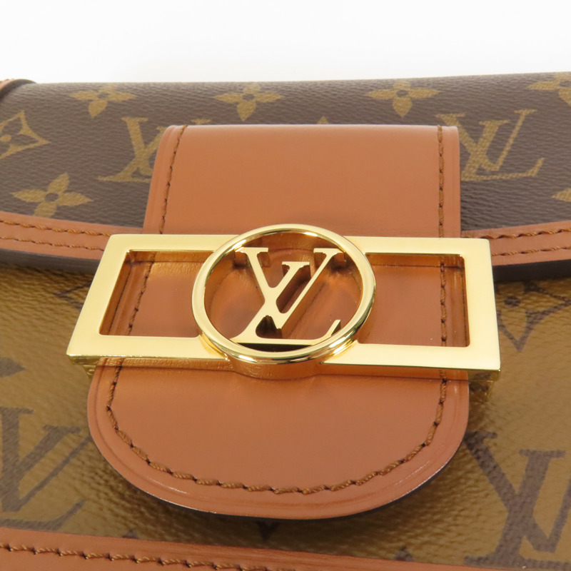 LOUIS VUITTON Monogram Reverse Mini Dauphine肩背袋-7
