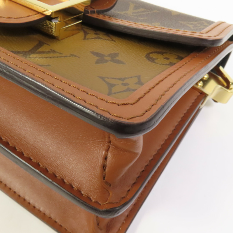 LOUIS VUITTON Monogram Reverse Mini Dauphine肩背袋-10