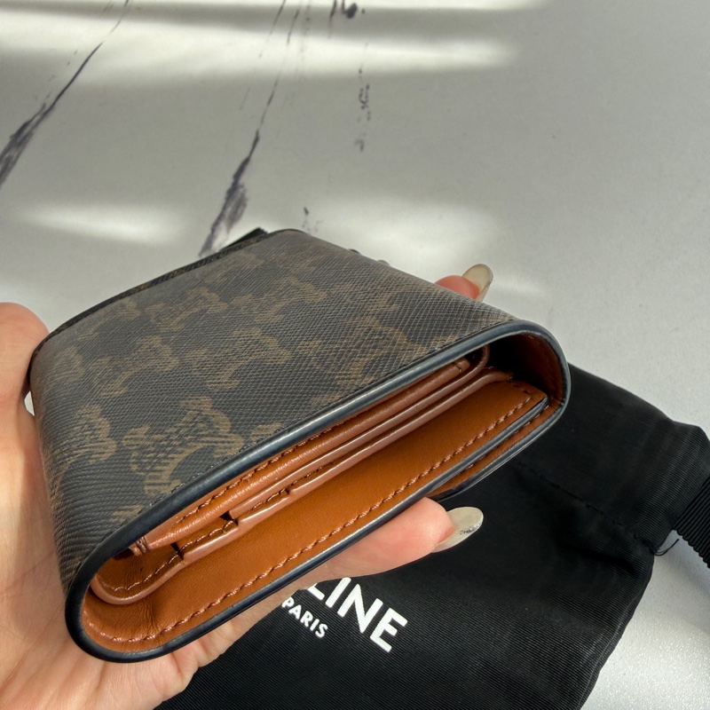 賽琳三折短夾🖤❤️🤍好看-1