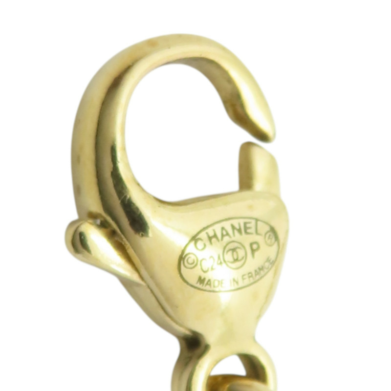 金色鍍金 雙C 水晶 項鍊【CHANEL 香奈兒】-6