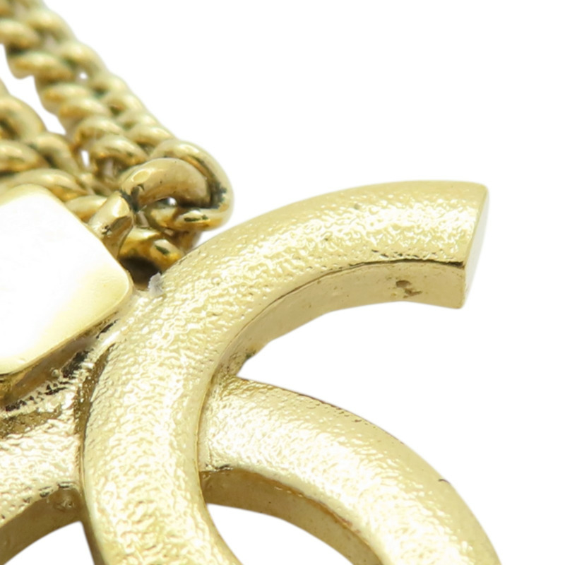 金色鍍金 雙C 水晶 項鍊【CHANEL 香奈兒】-9