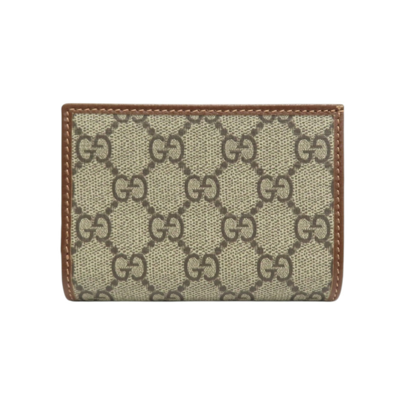 棕色帆布 馬銜扣 1955 扣式 短夾 726846【GUCCI 古馳】 726846-1