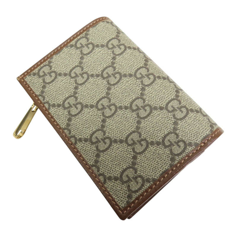 棕色帆布 馬銜扣 1955 扣式 短夾 726846【GUCCI 古馳】 726846-3