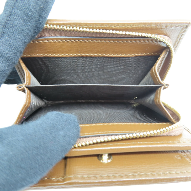 棕色帆布 馬銜扣 1955 扣式 短夾 726846【GUCCI 古馳】 726846-7