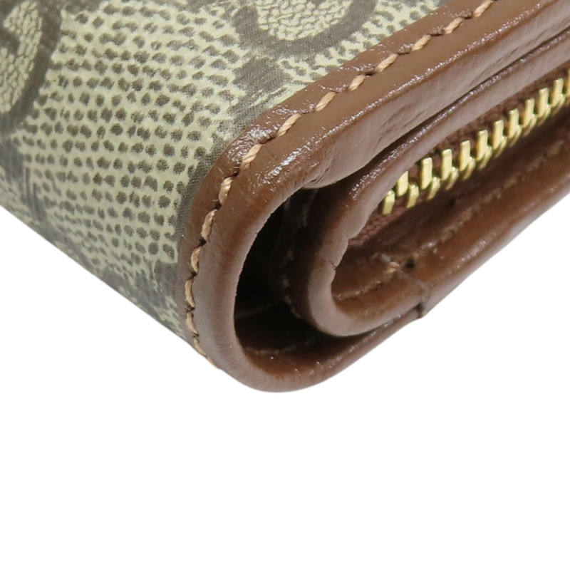 棕色帆布 馬銜扣 1955 扣式 短夾 726846【GUCCI 古馳】 726846-10