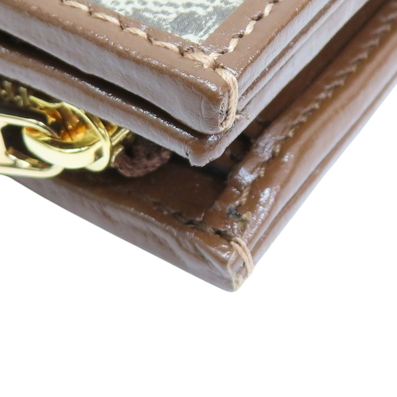 棕色帆布 馬銜扣 1955 扣式 短夾 726846【GUCCI 古馳】 726846-12