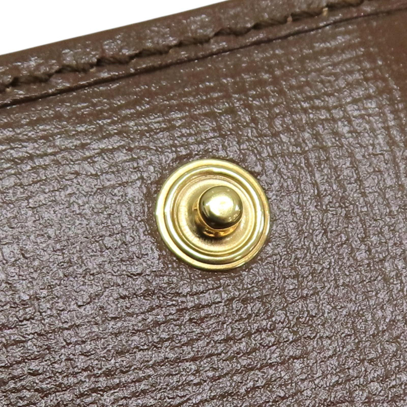 棕色帆布 馬銜扣 1955 扣式 短夾 726846【GUCCI 古馳】 726846-16