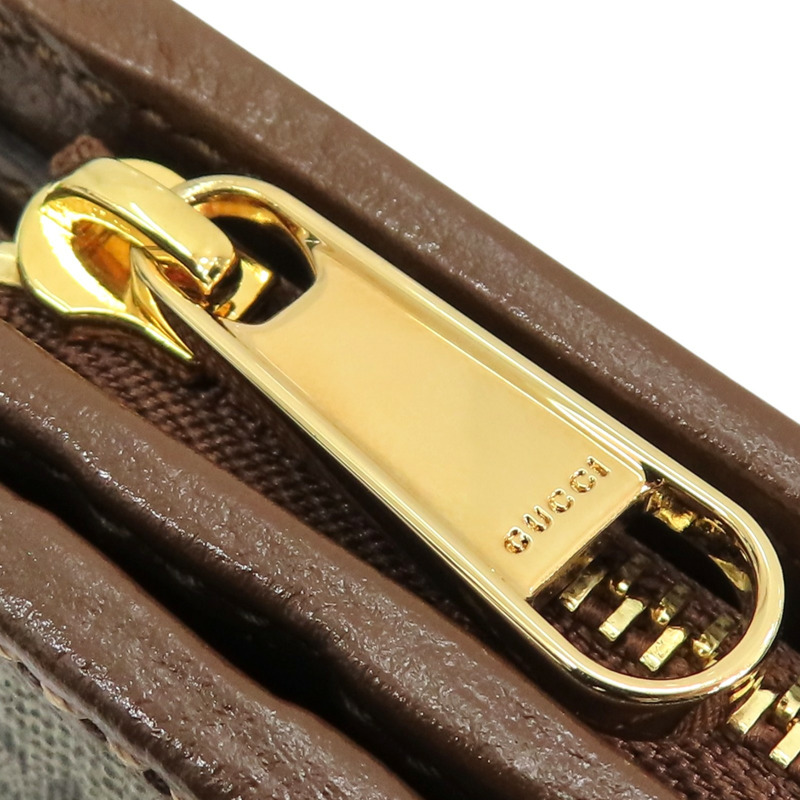 棕色帆布 馬銜扣 1955 扣式 短夾 726846【GUCCI 古馳】 726846-17