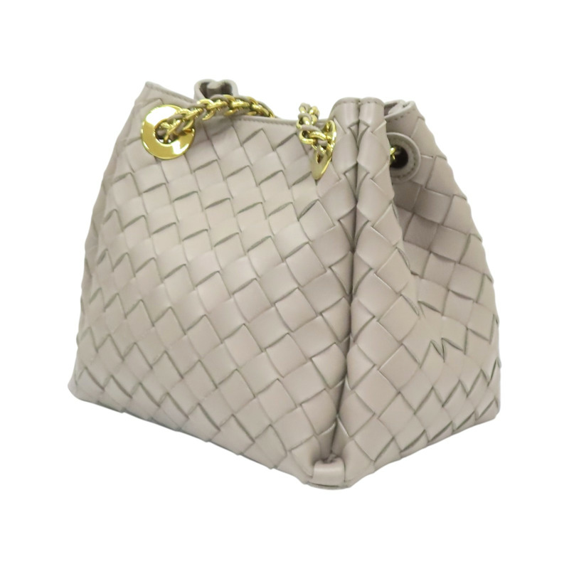 灰色 編織羊皮 Small Parachute Chain 手提包 817175【BOTTEGA VENETA 寶緹嘉】 817175-2