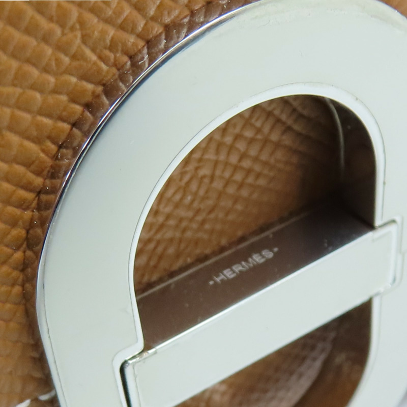 焦糖色 Epsom牛皮 Chaine d'Ancre To Go 肩背包 銀扣 B刻【HERMES 愛馬仕】 H084021CK-8