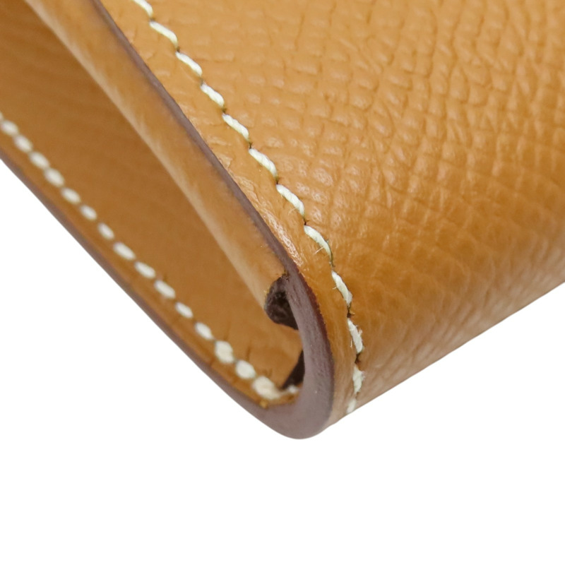 焦糖色 Epsom牛皮 Chaine d'Ancre To Go 肩背包 銀扣 B刻【HERMES 愛馬仕】 H084021CK-13