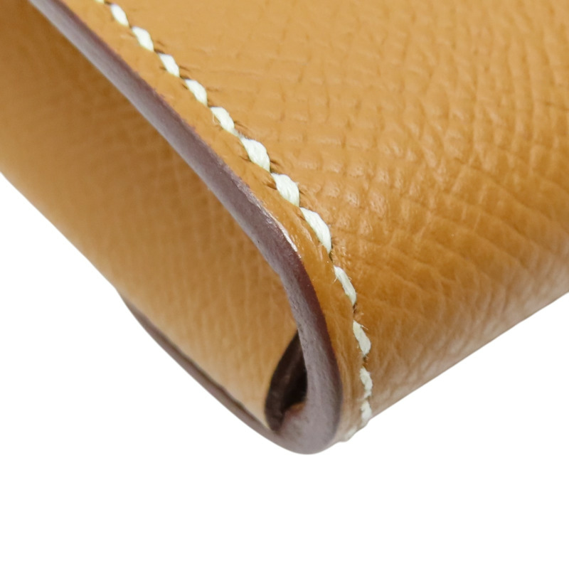 焦糖色 Epsom牛皮 Chaine d'Ancre To Go 肩背包 銀扣 B刻【HERMES 愛馬仕】 H084021CK-15