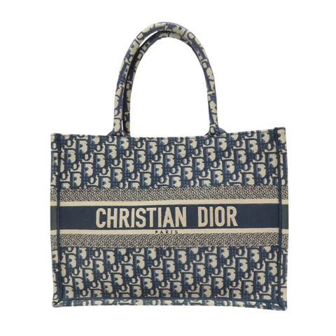 藍色 提花帆布 Book Tote 中型 托特包 手提包【Dior 迪奧 】 M1296ZRIW
