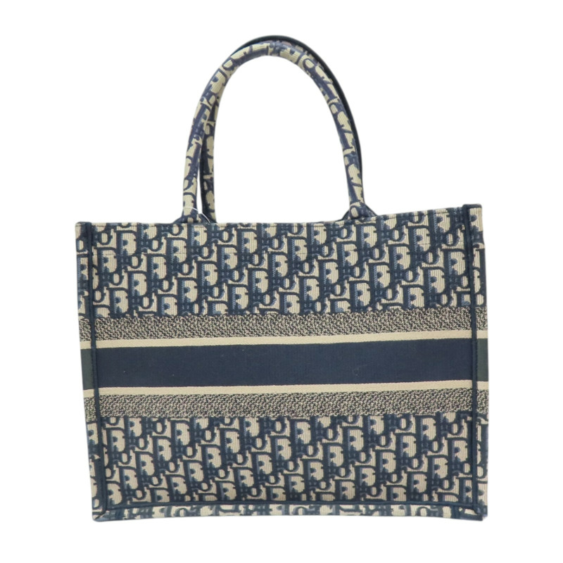 藍色 提花帆布 Book Tote 中型 托特包 手提包【Dior 迪奧 】 M1296ZRIW-1