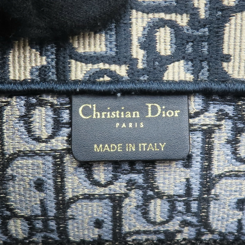 藍色 提花帆布 Book Tote 中型 托特包 手提包【Dior 迪奧 】 M1296ZRIW-5