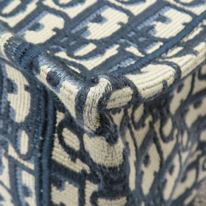 藍色 提花帆布 Book Tote 中型 托特包 手提包【Dior 迪奧 】 M1296ZRIW-8