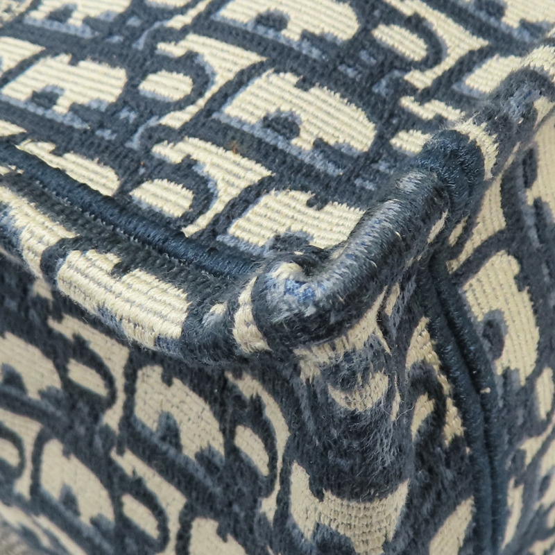 藍色 提花帆布 Book Tote 中型 托特包 手提包【Dior 迪奧 】 M1296ZRIW-9