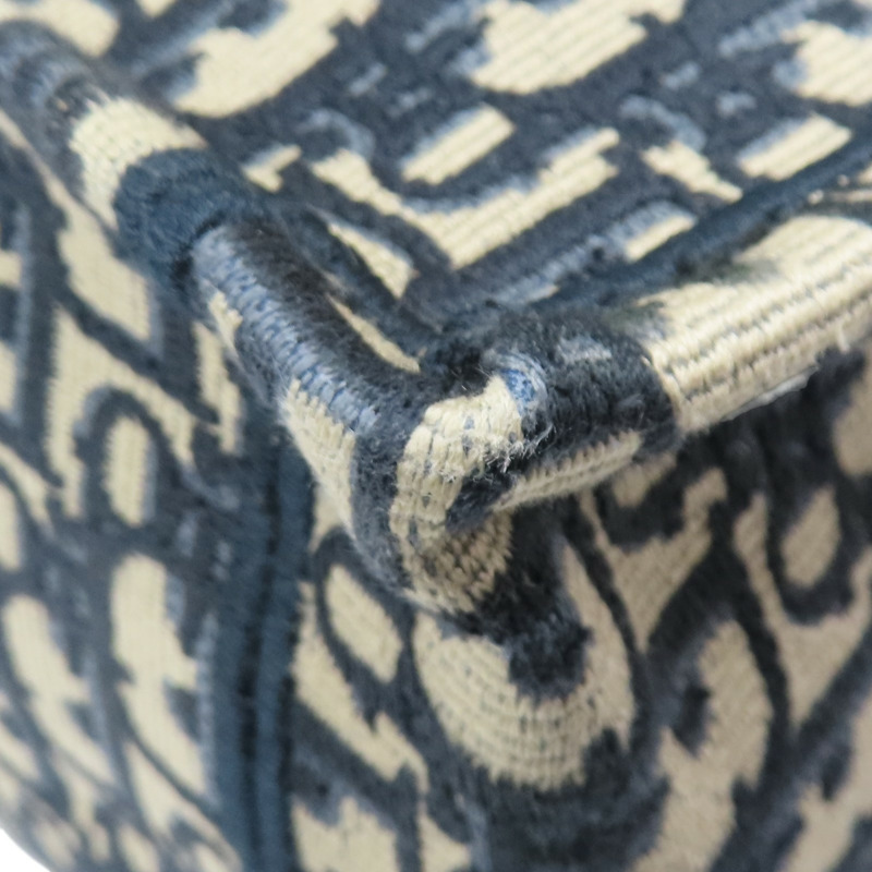 藍色 提花帆布 Book Tote 中型 托特包 手提包【Dior 迪奧 】 M1296ZRIW-10