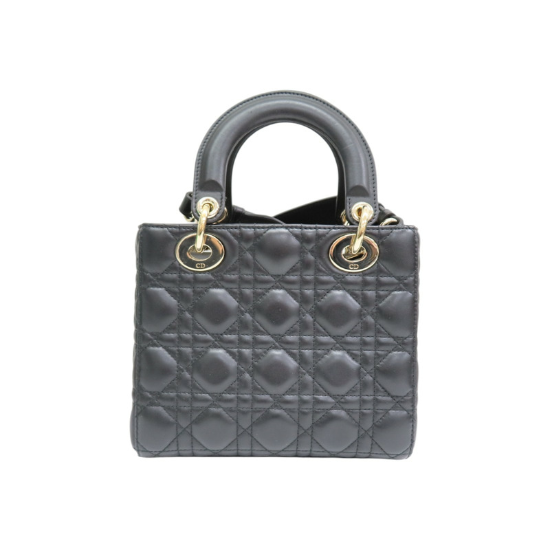 黑色羊皮 Lady Dior My ABCDior 小型 兩用包 M0538ONGE【Dior 迪奧】 M0538ONGE-1