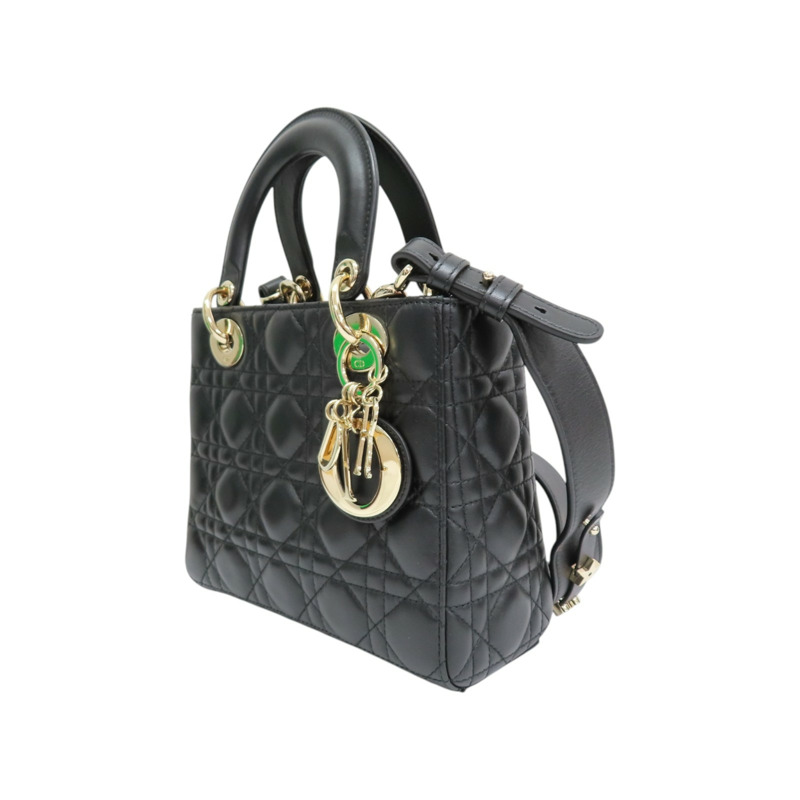 黑色羊皮 Lady Dior My ABCDior 小型 兩用包 M0538ONGE【Dior 迪奧】 M0538ONGE-2