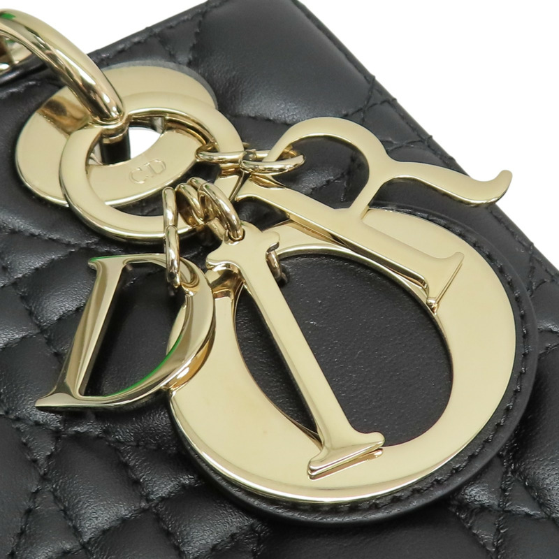 黑色羊皮 Lady Dior My ABCDior 小型 兩用包 M0538ONGE【Dior 迪奧】 M0538ONGE-14