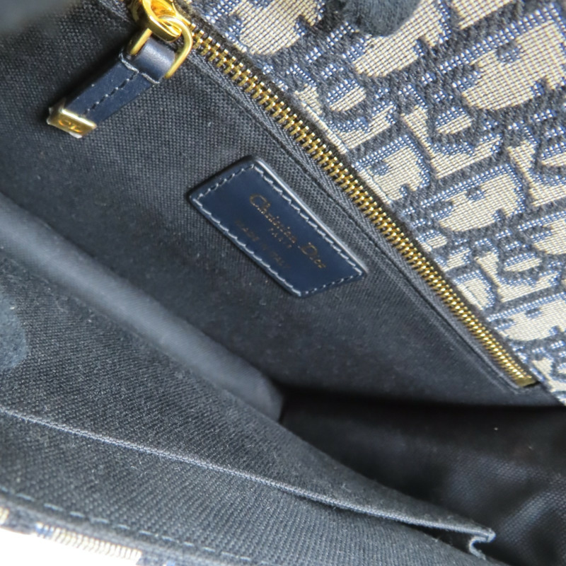 藍色 牛皮 提花帆布 30 Montaigne 肩背包【Dior 迪奧 】 M9203UTZQ-4