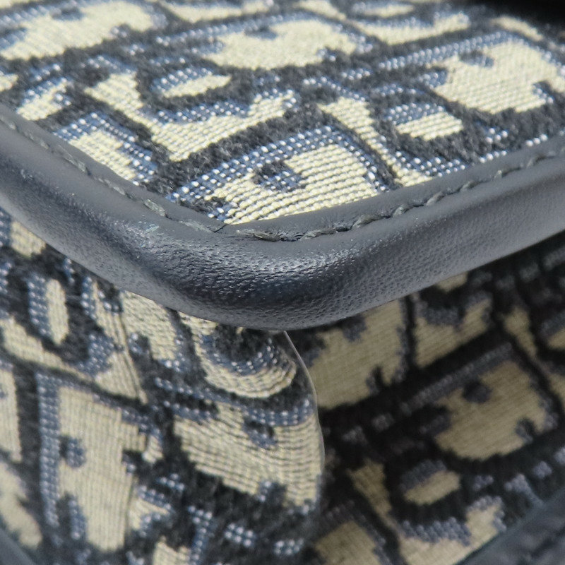 藍色 牛皮 提花帆布 30 Montaigne 肩背包【Dior 迪奧 】 M9203UTZQ-11